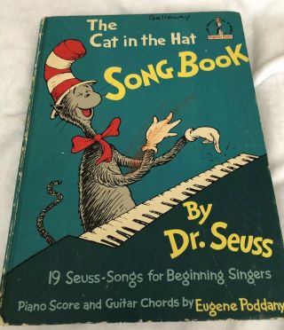 The Cat In The Hat Song Book,  Hardback,  Copyright 1967