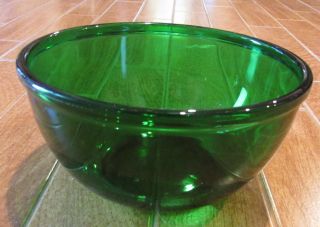 Vintage Anchor Hocking Fire King Forest Green Mixing Bowl 7 Inch