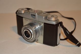 Kodak Pony 135 Model C Vintage 35mm Film Camera W/ Leather Field Case VGC 6