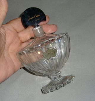Vintage Glass Perfume Bottle Guerlain Shalimar Baccarat France