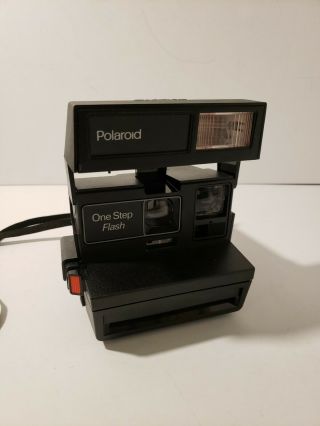 Vintage Polaroid One Step Flash 600 Film Camera W/strap In Good Order