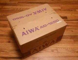 Aiwa Ad - 1250 Stereo Cassette Tape Deck Old Stock Dolby Hifi Cool