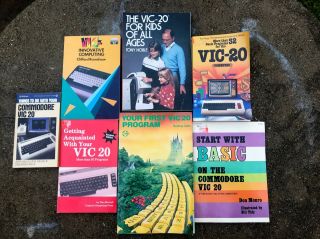 (6) Vintage Commodore Vic - 20 Books Computer Programming Game Script