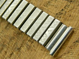 Vintage Pre - Owned Fixo - Flex Stainless Steel Watch Band 17.  5mm Straight Expansion
