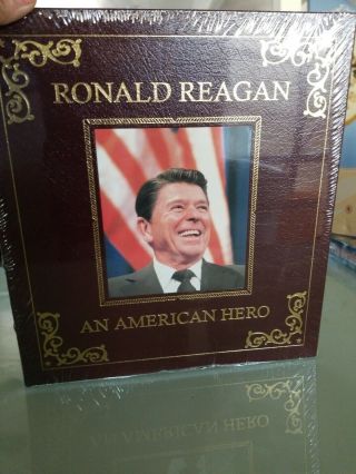 Easton Press - Ronald Reagan An American Hero (2001) In Red Leather
