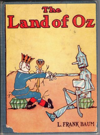 The Land Of Oz By L.  Frank Baum Vintage Hardcover Book