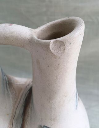 Vintage Nemadji Swirl Pottery Double Spout Wedding Vase 6