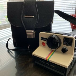 Vintage Polaroid Sx - 70 Onestep White Rainbow Stripe Land Camera Not