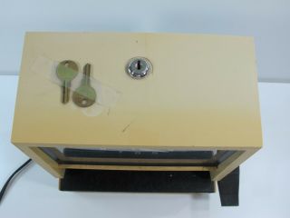 Vintage Cincinnati Time Card Recorder Machine with 2 Keys 6