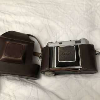 Kodak Retina Iia Vintage 35mm Camera With Rare Leather Carrying Case
