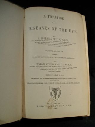 DISEASES OF THE EYE - 1883 Edition By J.  Soelberg Wells - With Illustrated Drawings 3