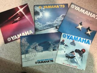 Vintage Yamaha Snowmobile Brochure