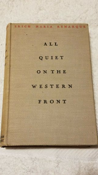 Remarque - All Quiet On The Western Front 1st U.  S.  Edition / First Printing 1929