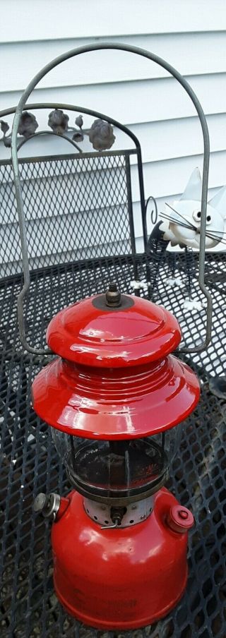 Vintage 2 - 61 Red Coleman Lantern.  - 200a - Sunshine Of The Night