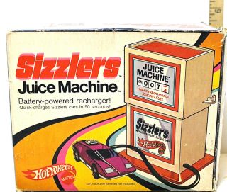 Vintage 1969 Hot Wheels Sizzlers Juice Machine Mattel 6511 Recharger,  Box Usa