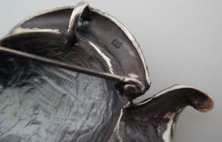 Vintage Art Deco 1930s Sterling Silver & Enamel Tropical Fish Brooch/Pin (TT64 7