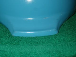Vintage Pyrex Blue Garland Snowflake 444 Cinderella 4Qt Mixing Bowl 5