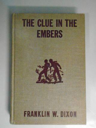 Hardy Boys 35 The Clue In The Embers,  No Dj,  Early Printing,  1950s Edition