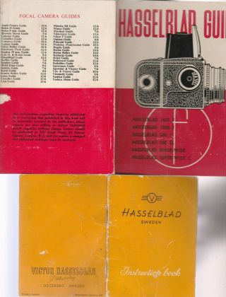 Hasselblad Guide And Hasselblad Instruction Book
