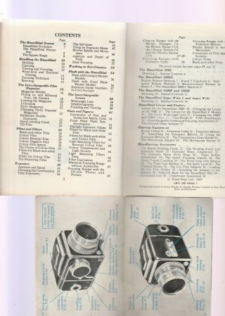 HASSELBLAD GUIDE AND HASSELBLAD INSTRUCTION BOOK 2