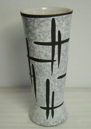 Large Vtg 60s/70s White Lava Glaze Pottery Vase Es Keramik