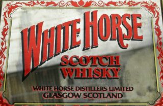 Vintage White Horse Scotch Whisky Mirror 15 