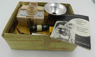 Vintage 1950 ' s Imperial Mark Xii Synchronized Flash Camera Box/Booklet 3