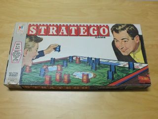 Vintage 1961 Stratego War Strategy Board Game By Milton Bradley 100 Complete