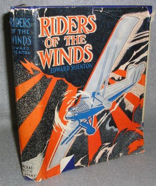 Antique Childrens Aviation Book Riders Of The Winds Illustrated Airplanes Flight