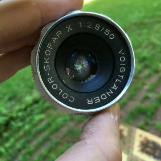 Voigtlander Color Skopar X Lens 1:2.  8/50 50mm
