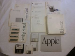 Vtg Apple Macintosh Iisi Setup User Guides Floppy Disks & 256k Motorola Ram