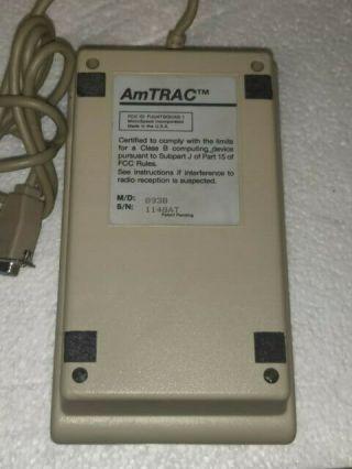 AmTRAC MicroSpeed VINTAGE COMPUTER TRACK BALL MOUSE AMIGA COMMODORE 4