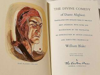 Easton Press The Divine Comedy Dante Leather Bound Never Read - C6