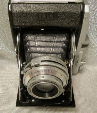 Kuribayashi - Karoron Variant Folding Camera with Case (1949 Japan) 2