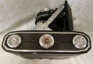 Kuribayashi - Karoron Variant Folding Camera with Case (1949 Japan) 5