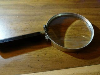 Vintage Large Hand Held Magnifying Glass 3 1/2 "