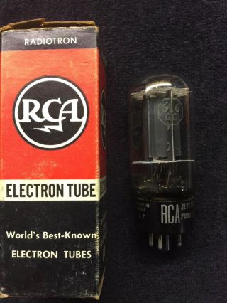 1 Nos Nib Rca 6l6gc Black Plate Audio Tube Usa 1960