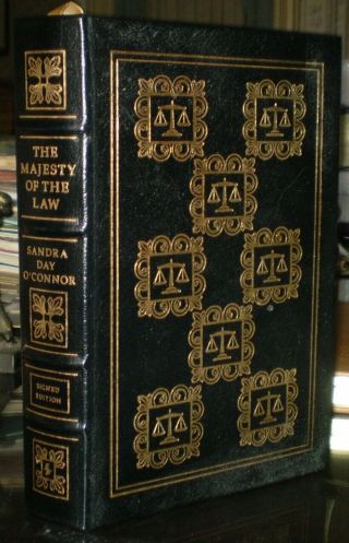 Signed First Edition,  Easton Press,  Majesty Of The Law,  By Sandra Day O 