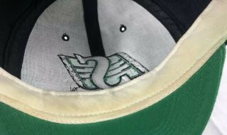 Vintage Saskatchewan Roughriders CFL Football Starter Script Snapback Hat 4