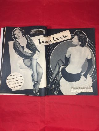 Vtg Wink Mag 1949 Peter Driben Sweet Guendoline Cheesecake Risqué Girlie Pinups 3
