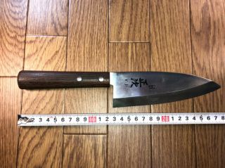 Japanese Chef ' s Kitchen Knife DEBA Vintage hocho OLD from Japan 155/280mm HP547 2
