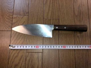 Japanese Chef ' s Kitchen Knife DEBA Vintage hocho OLD from Japan 155/280mm HP547 3