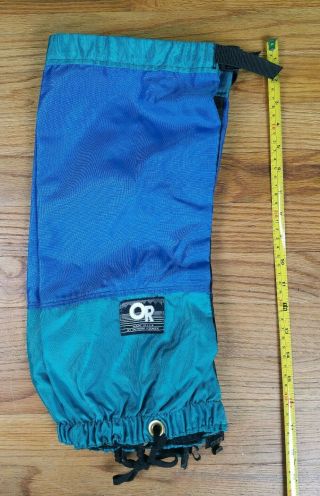Vintage Or Outdoor Research Gaitors Mens Medium Hiking Camping Gear Trail M