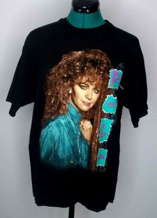 Vtg 90s Reba Mcentire Country Music Tour T Shirt Size Large Euc