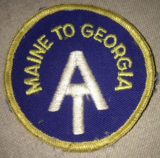 Vntg Appalachian Trail Maine To Georgia National Park Trail Sew On Patch Scouts