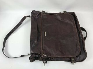 Samsonite Silhouette Vintage Garment Bag Suit Dress Hanging Luggage Bag Brown