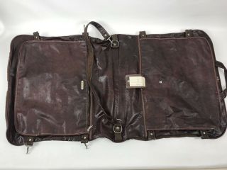 Samsonite Silhouette Vintage Garment Bag Suit Dress Hanging Luggage Bag Brown 3