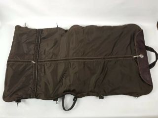 Samsonite Silhouette Vintage Garment Bag Suit Dress Hanging Luggage Bag Brown 4