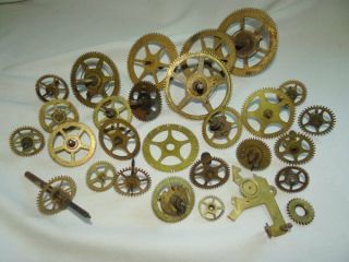 25 Vintage Clock Gears Various Sizes For Art And Steampunk Crafting