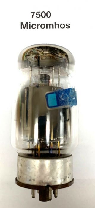 One Genalex Gold Lion Kt88 Audio Power Tube 7500 Micromhos On 539b
